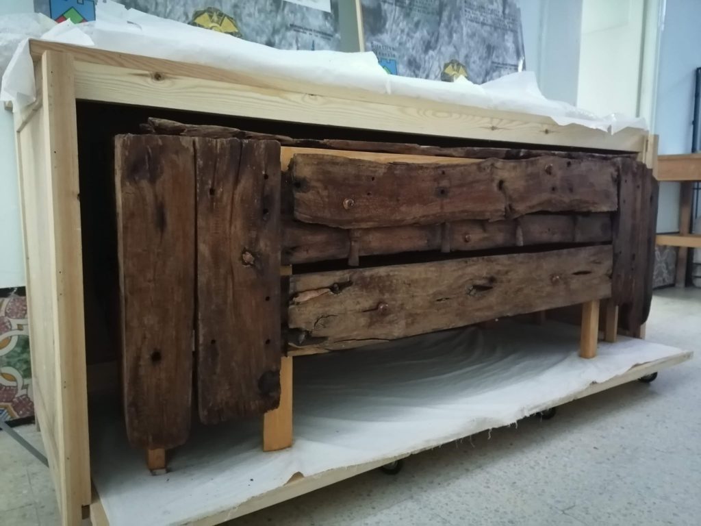 lab_kai3-1024x768 Restauration d'un sarcophage en bois pour le musée archéologique de Lamta