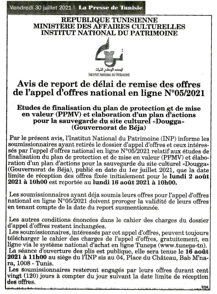 report_appel_offres_dougga_fr-757x1024 Site archéologique "Dougga" - avis d'un appel d’offres National