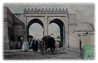 باب الجزيرة في طابع بريدي 1906