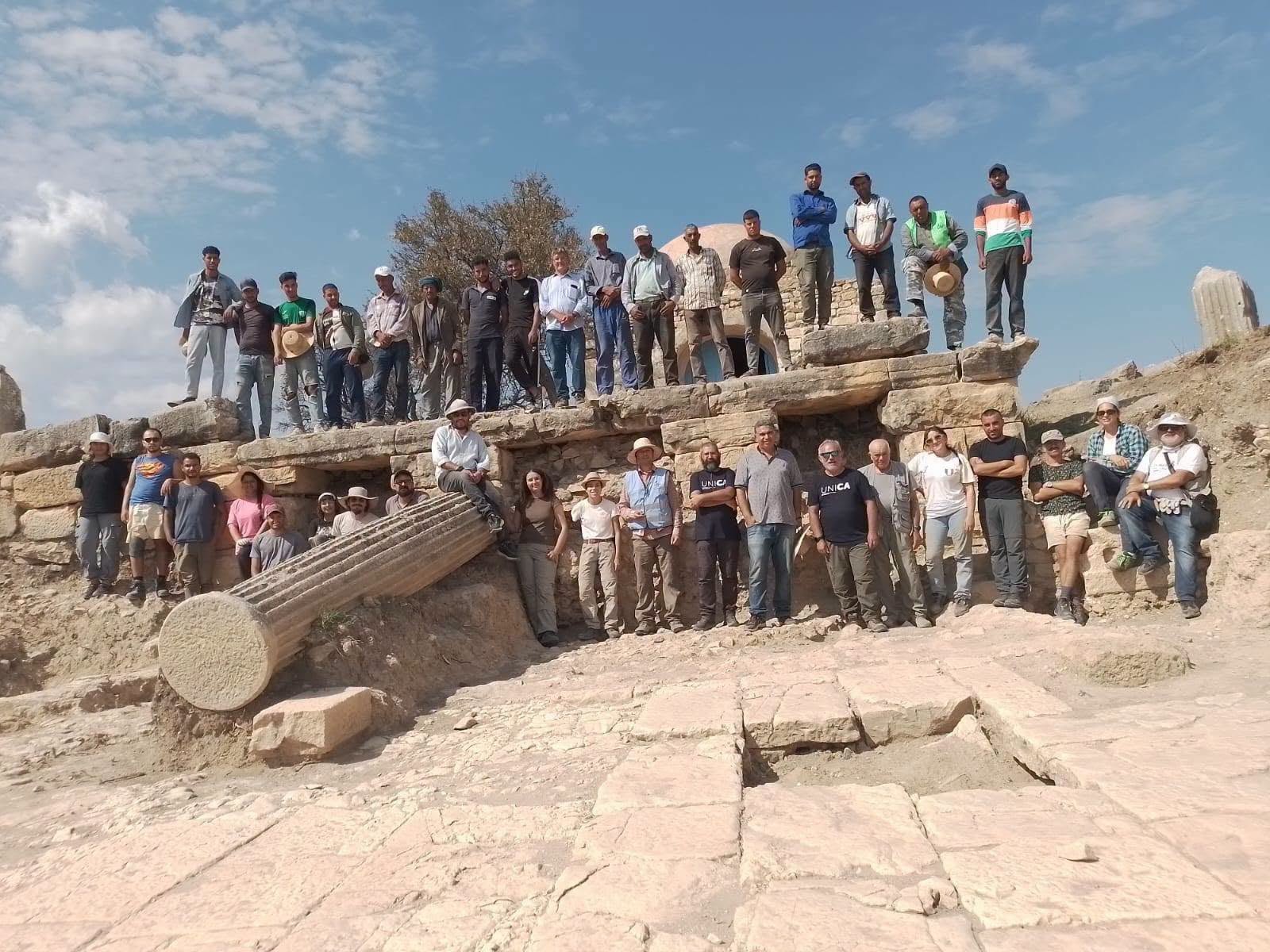 an archaeological excavation campaign at the Henchir Matria